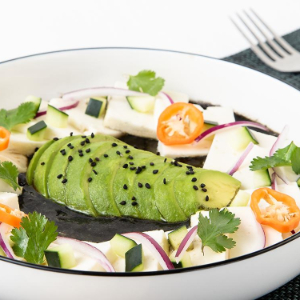 Aguachile negro de Queso Panela que Funde Bionda